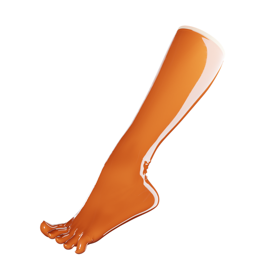 UNIQDSN Tiger Orange Toe Socks (Knee High)