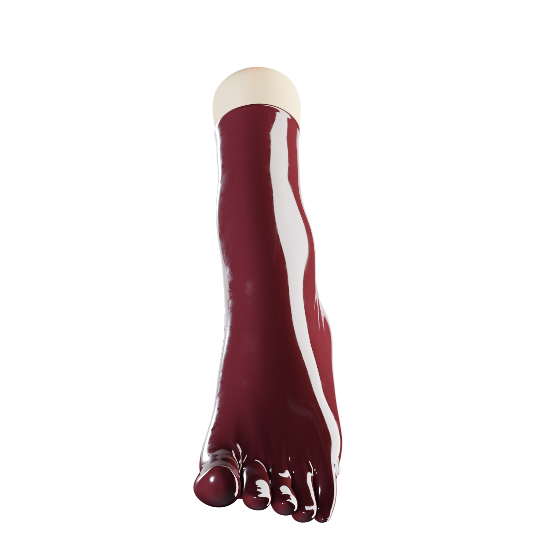 UNIQDSN Dark Raspberry Toe Socks (Ankle High)