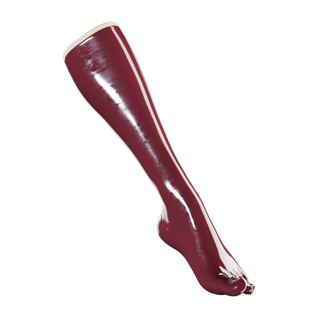 UNIQDSN Dark Raspberry Toe Socks (Knee High)