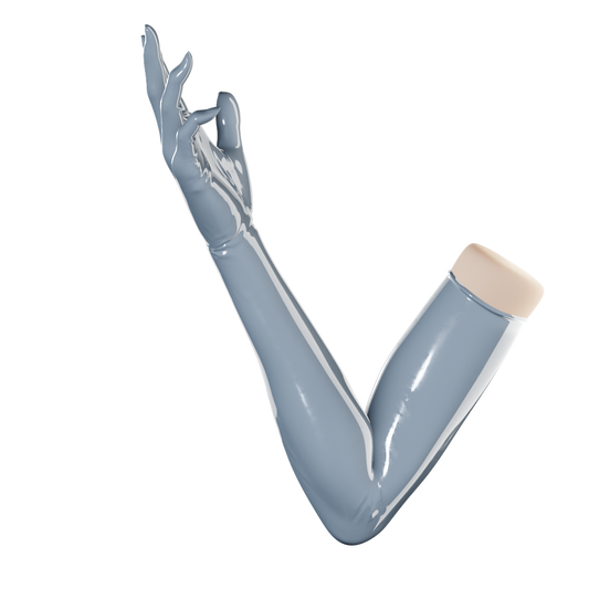 UNIQDSN Slate Gray Gloves (Opera Length)