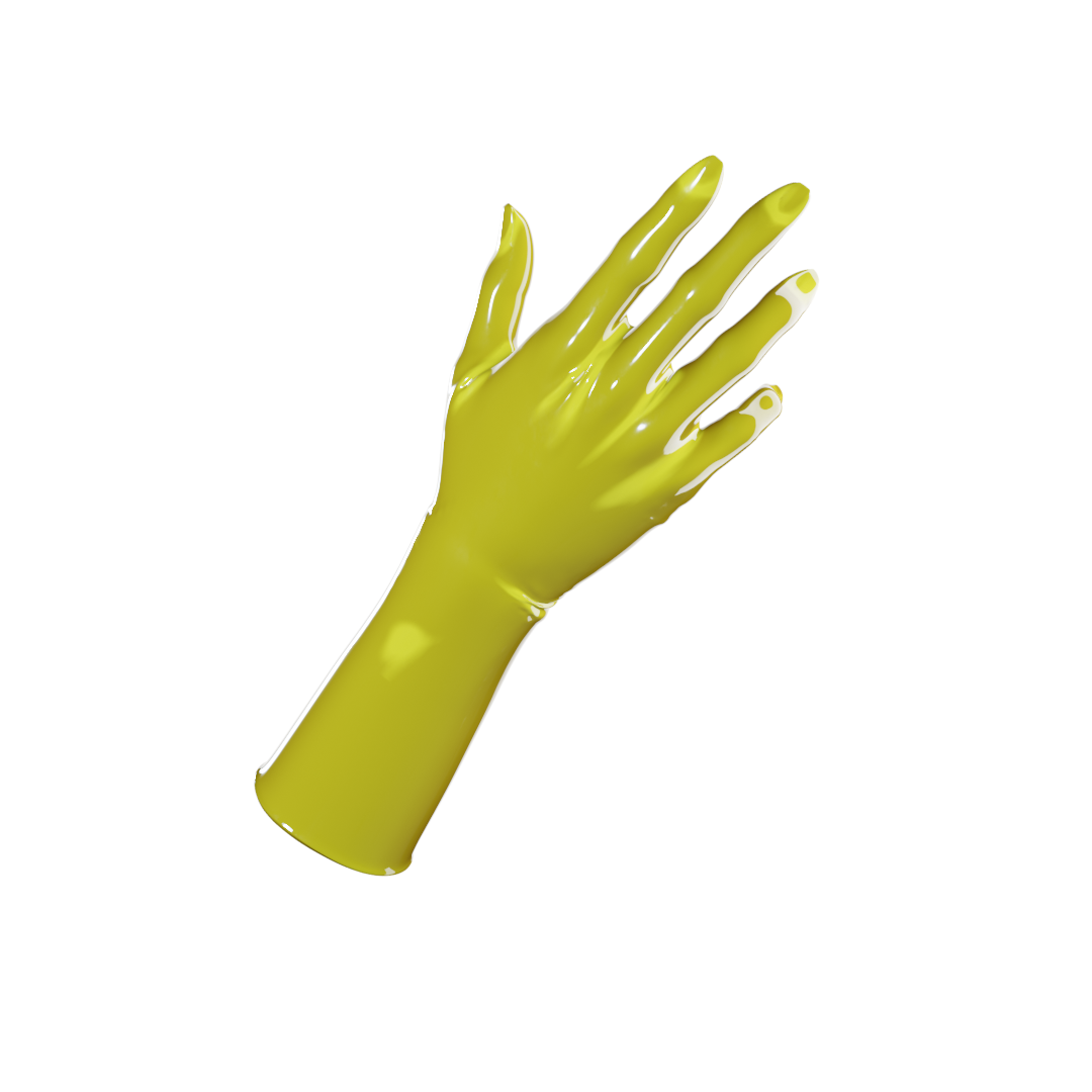 UNIQDSN Bright Yellow Gloves (Mid Arm)