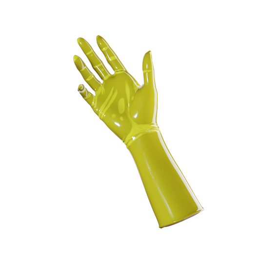 UNIQDSN Bright Yellow Gloves (Mid Arm)