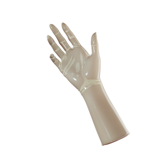 UNIQDSN Translucent Natural Gloves (Mid-Arm Length)