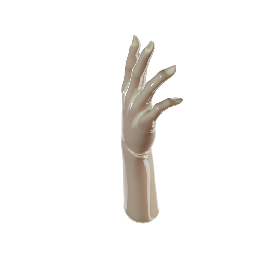 UNIQDSN Translucent Natural Gloves (Mid-Arm Length)