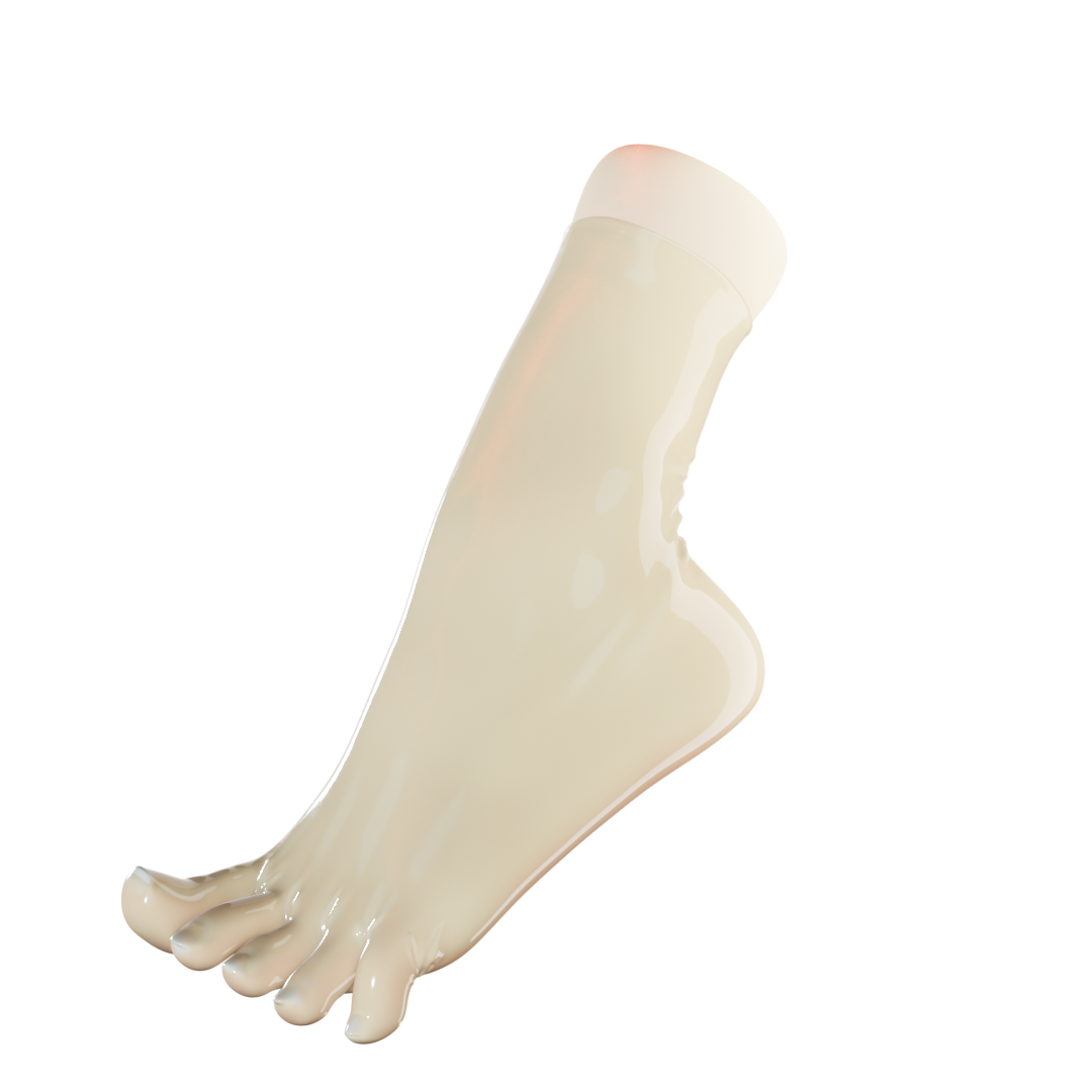 UNIQDSN Translucent Natural Toe Socks (Ankle Length)