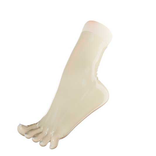 UNIQDSN Translucent Natural Toe Socks (Ankle Length)