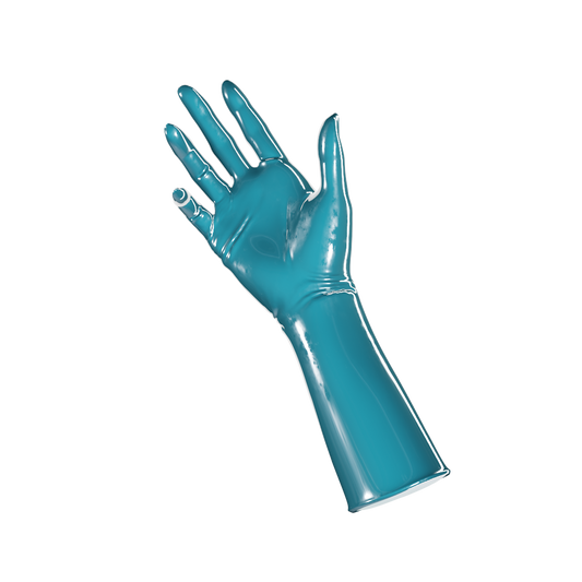 UNIQDSN Turquoise Gloves (Mid Arm)