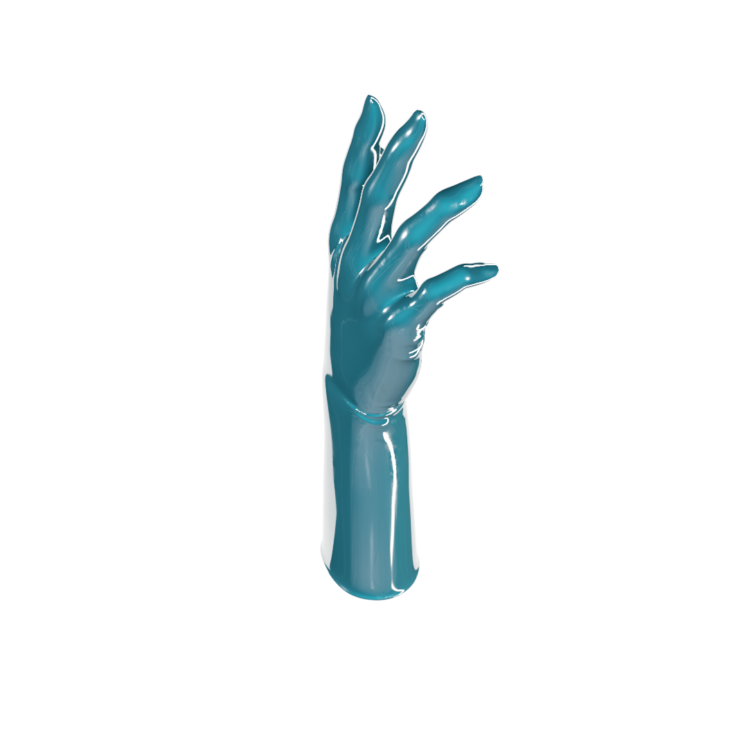 UNIQDSN Turquoise Gloves (Mid Arm)