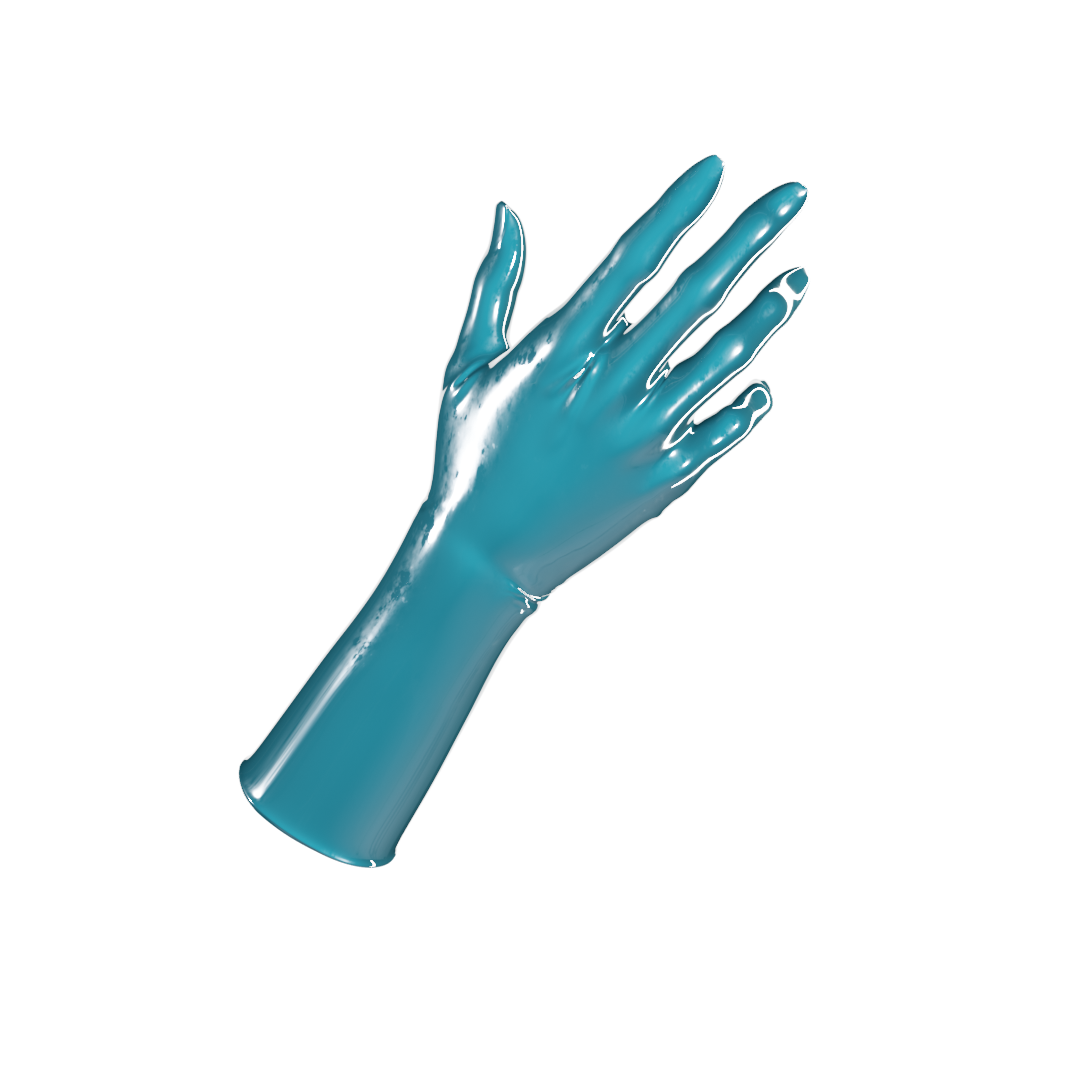 UNIQDSN Turquoise Gloves (Mid Arm)