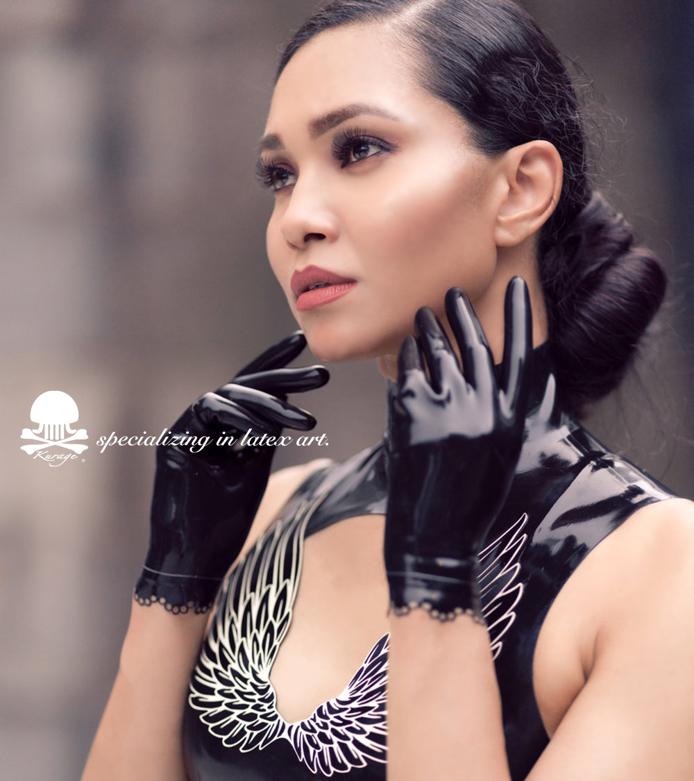 ラバーレースグローブ Latex Lace Short Gloves – kurage.style-webshop