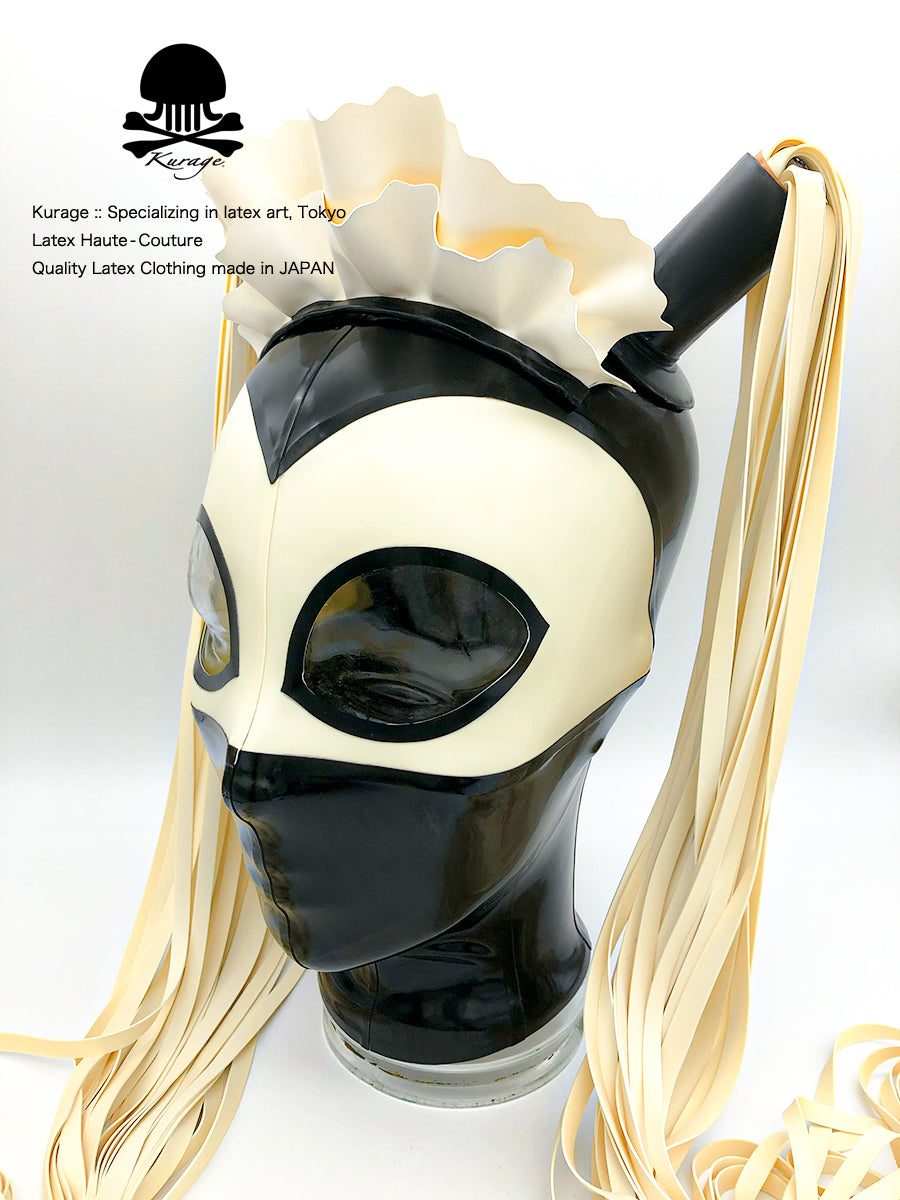 ラバーマスク エイリアンメイド ツインテール