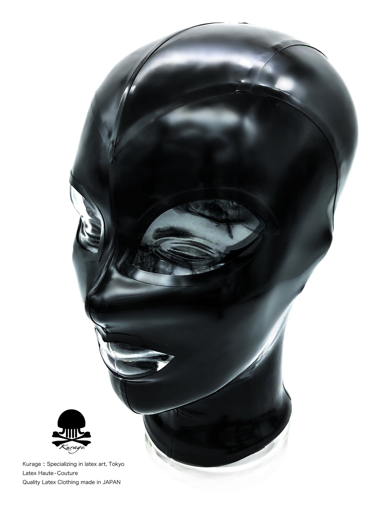 クラゲで最もベーシックなラバーマスクです。フルオーダーと既成サイズの販売をしています。