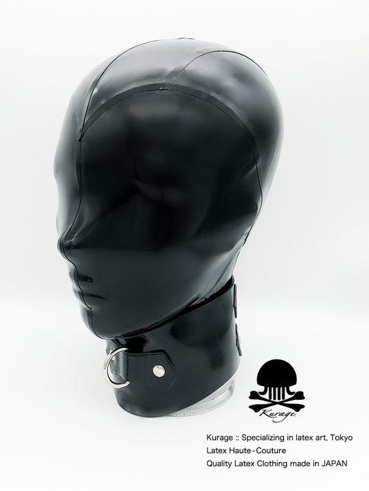 latexhood ラバーマスク ネックコルセット付き