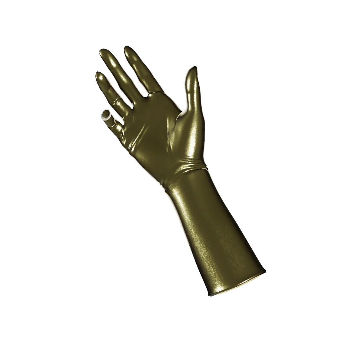 UNIQDSN Pyrite Gold Gloves (Mid-Arm Length)