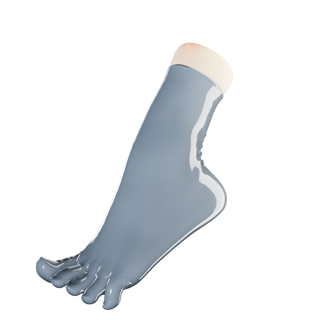 UNIQDSN Slate Gray Toe Socks (Ankle High) – kurage.style-webshop