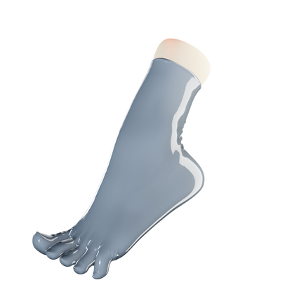 UNIQDSN Slate Gray Toe Socks (Ankle High)