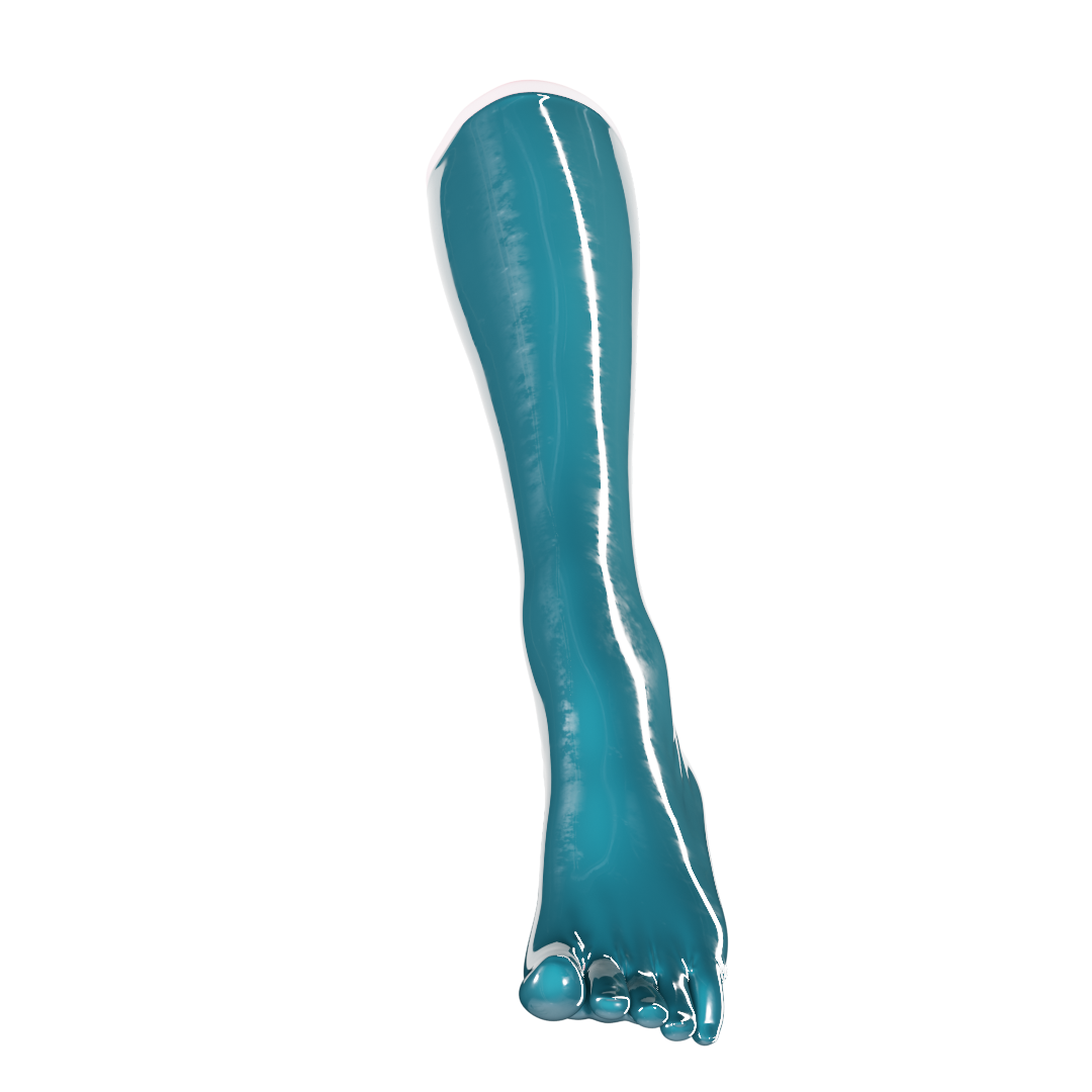 UNIQDSN Turquoise Toe Socks (Knee High)